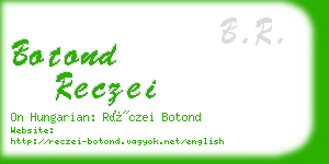 botond reczei business card